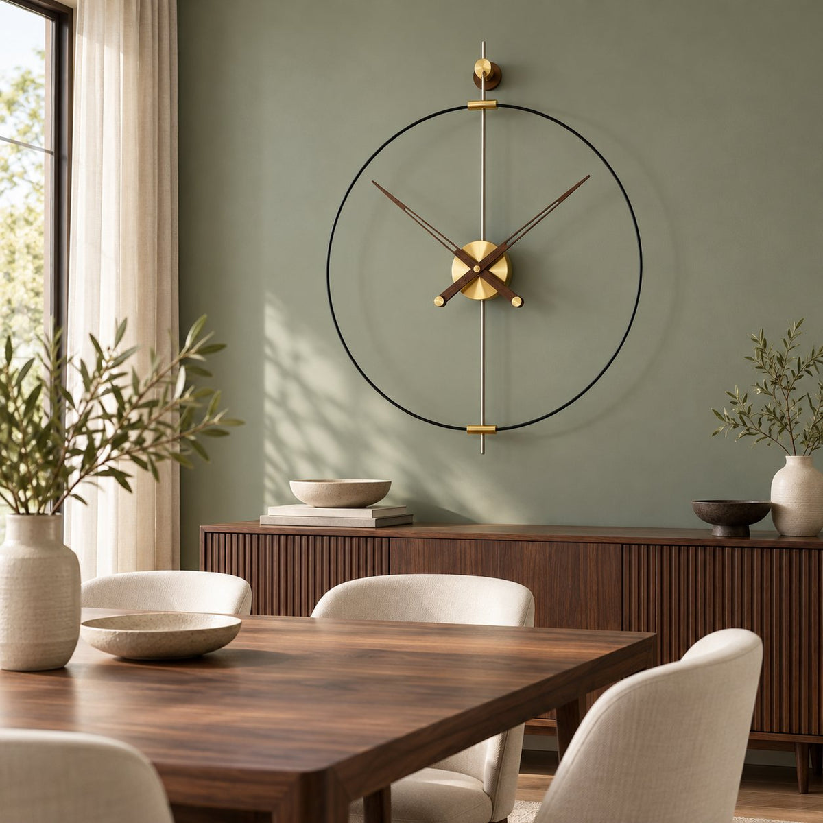 Grande Horloge Murale Scandinave Luxe 2