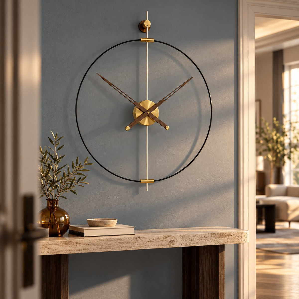 Grande Horloge Murale Scandinave Luxe 3