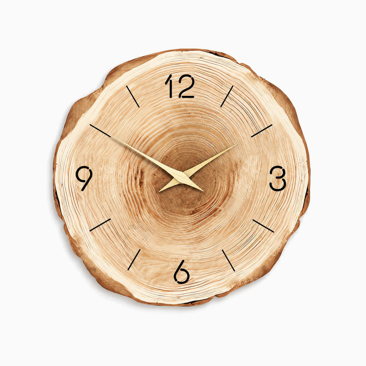 Horloge Murale Bois Moderne Silencieuse 1