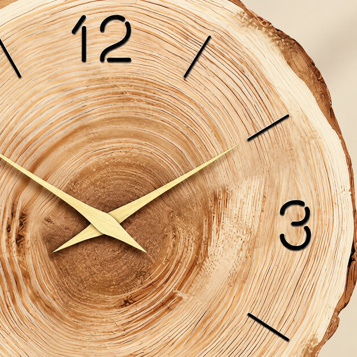 Horloge Murale Bois Moderne Silencieuse 5