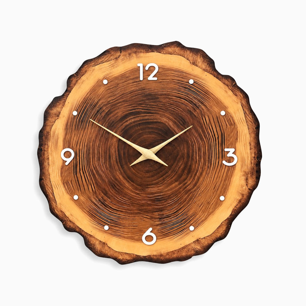 Horloge Murale Bois Moderne Silencieuse 6