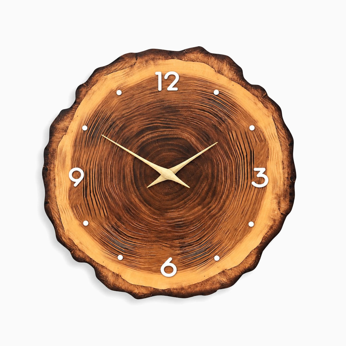 Horloge Murale Bois Moderne Silencieuse 6