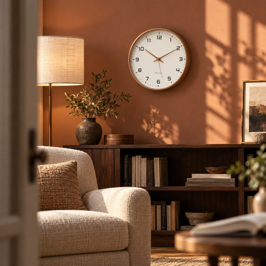 Horloge Murale Bois Scandinave Luxe 2