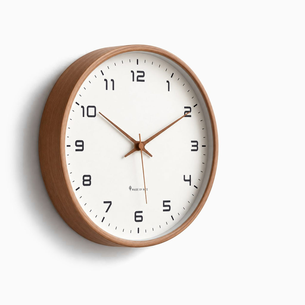 Horloge Murale Bois Scandinave Luxe 4