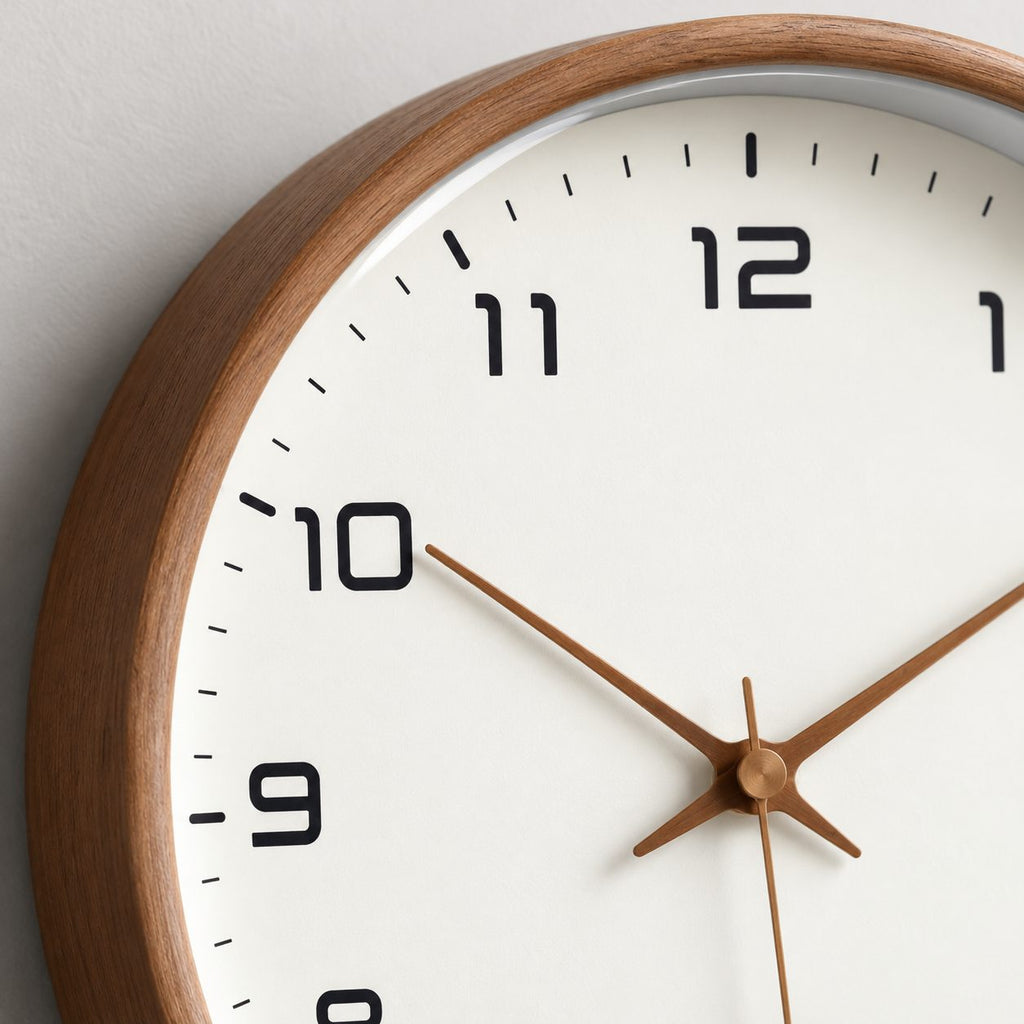 Horloge Murale Bois Scandinave Luxe 5