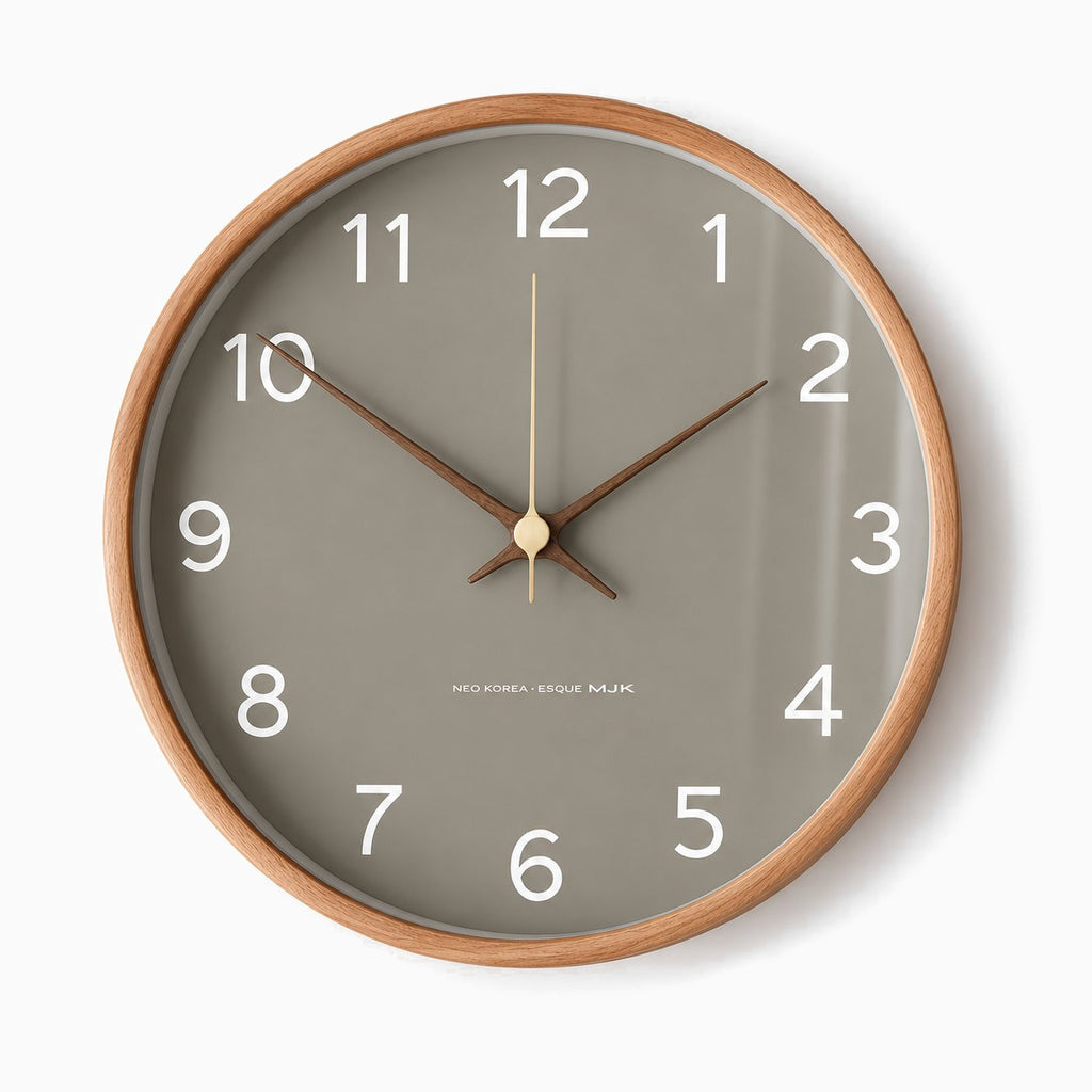 Horloge Murale Bois Scandinave Moderne 1