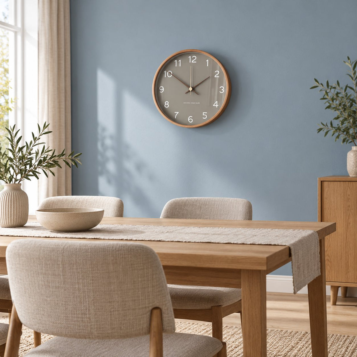 Horloge Murale Bois Scandinave Moderne 3