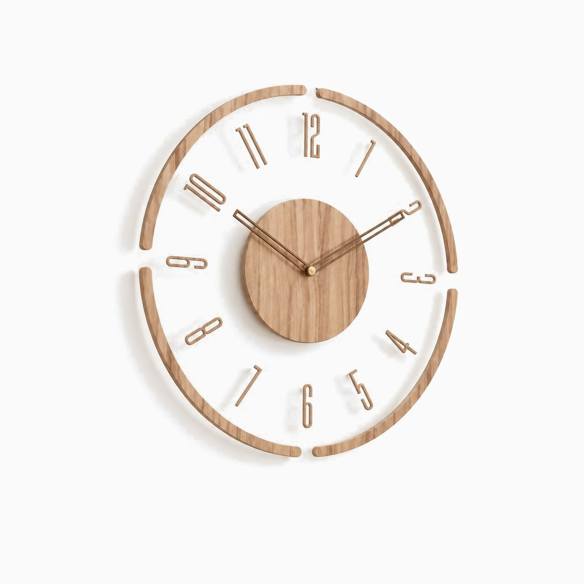 Horloge Murale Bois Scandinave Silencieuse 4