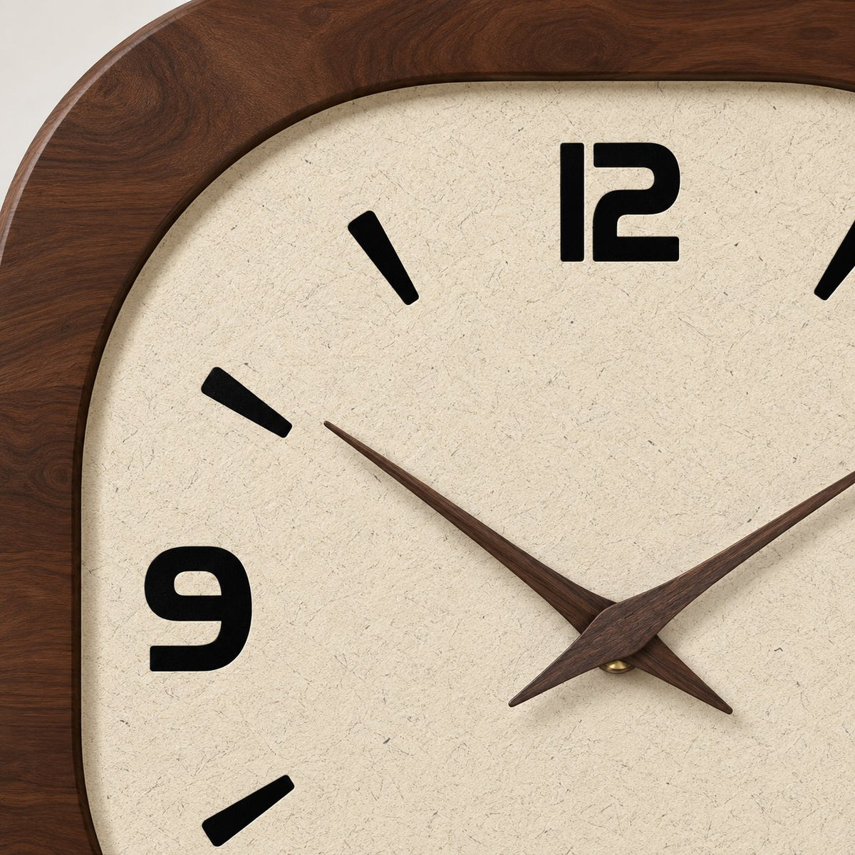 Horloge Murale Carrée Vintage Bois 5