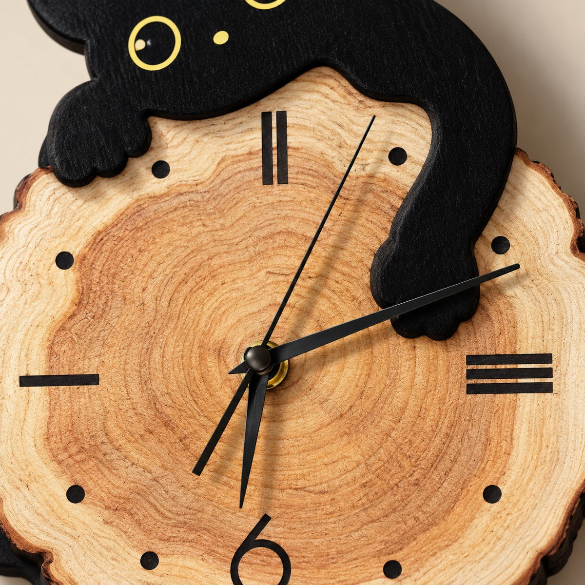 Horloge Murale Chat Design Silencieuse 5