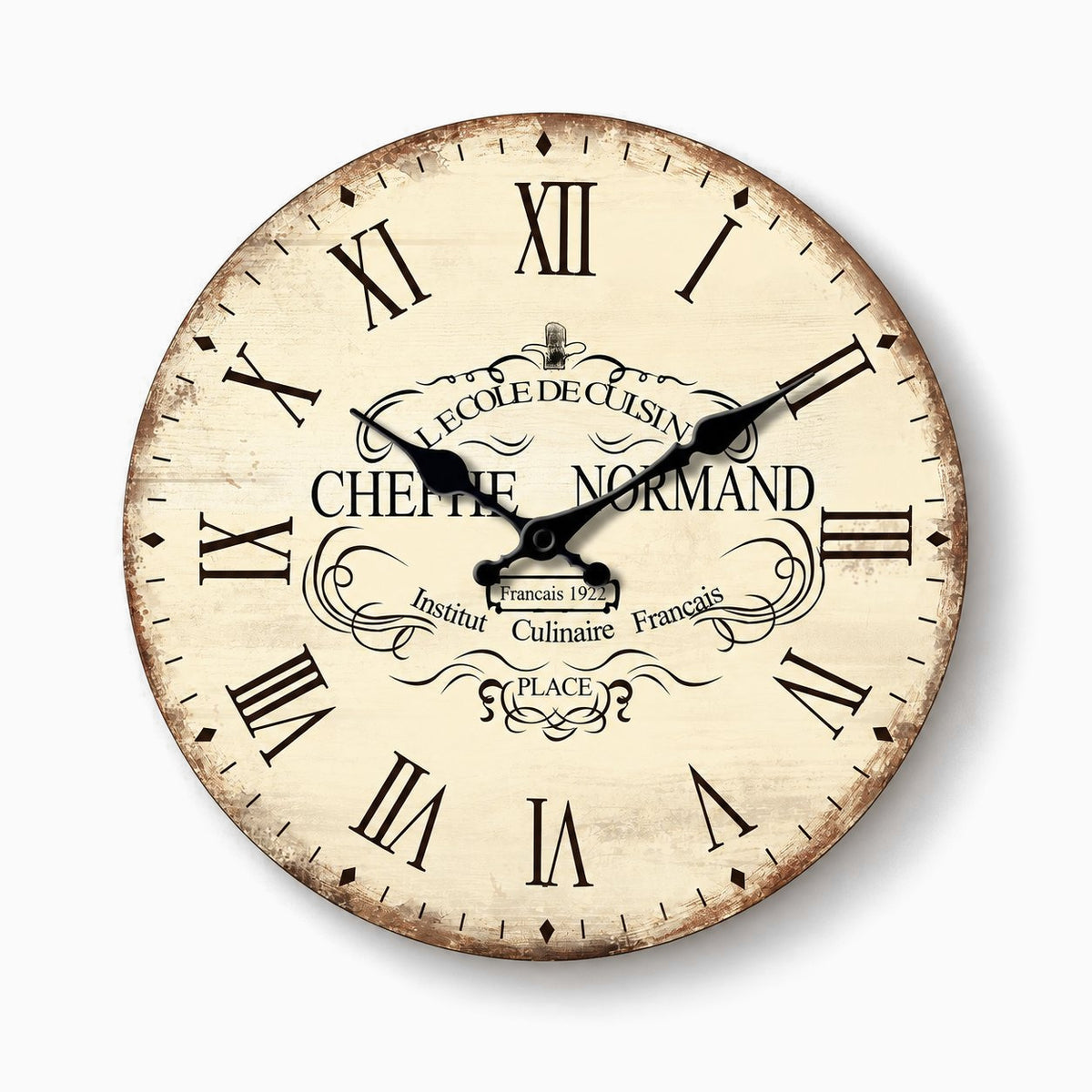 Horloge Murale Cuisine Bois Vintage 1