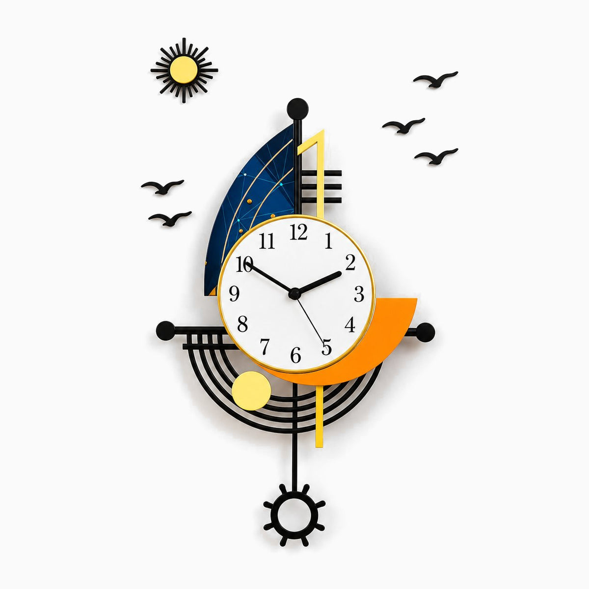 Horloge Murale Design Luxe Minimaliste 1