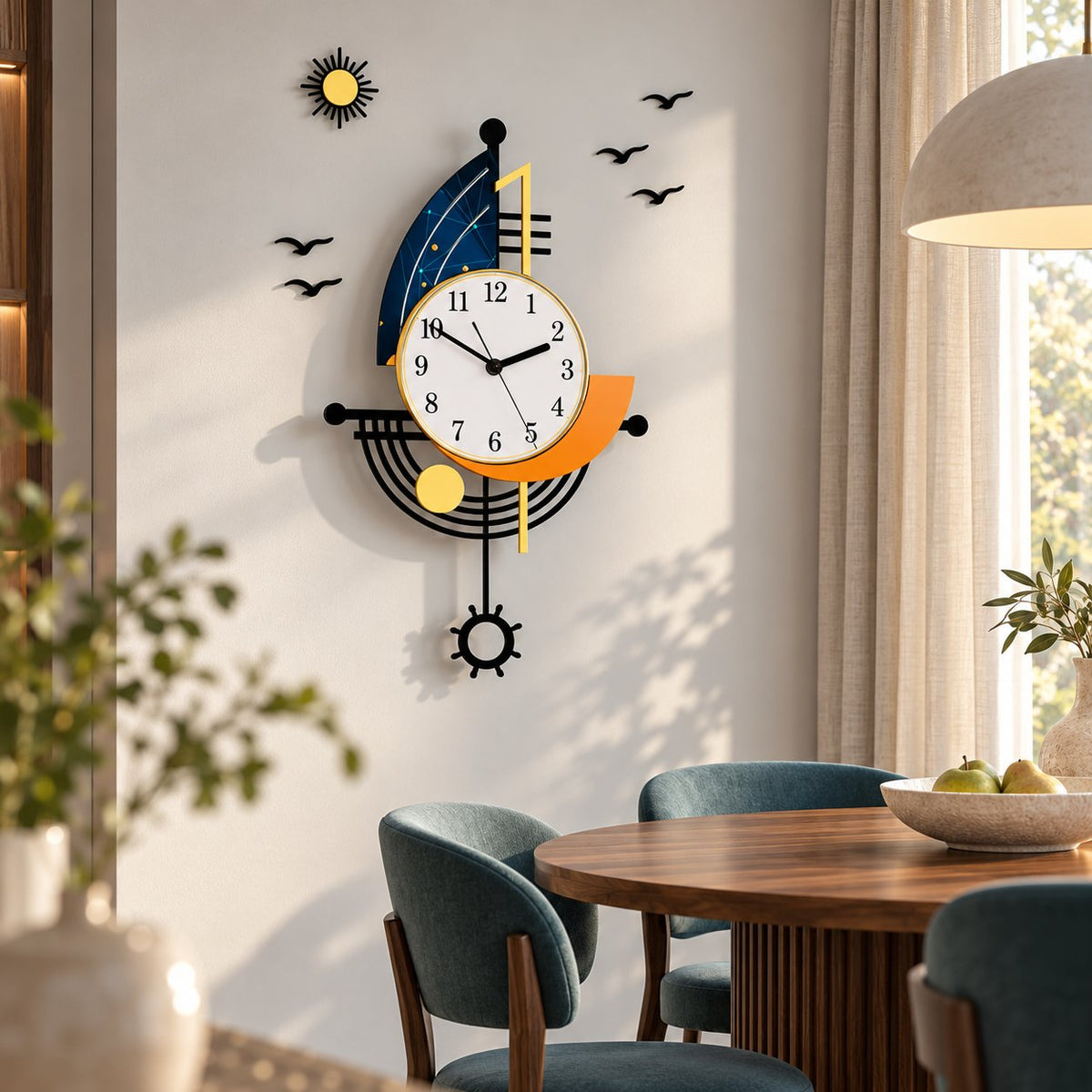Horloge Murale Design Luxe Minimaliste 2