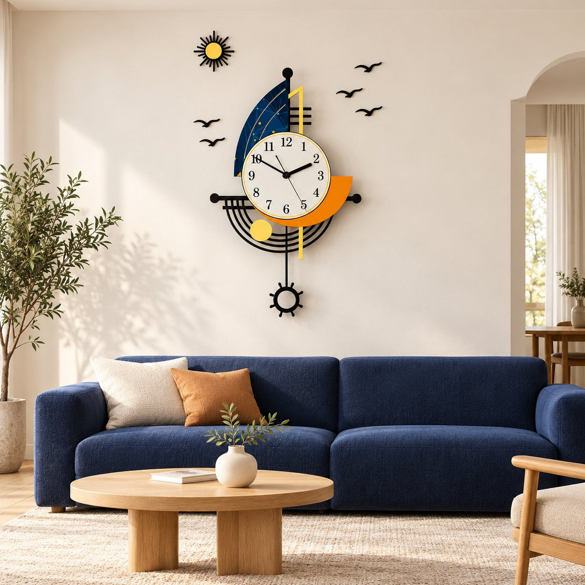 Horloge Murale Design Luxe Minimaliste 3