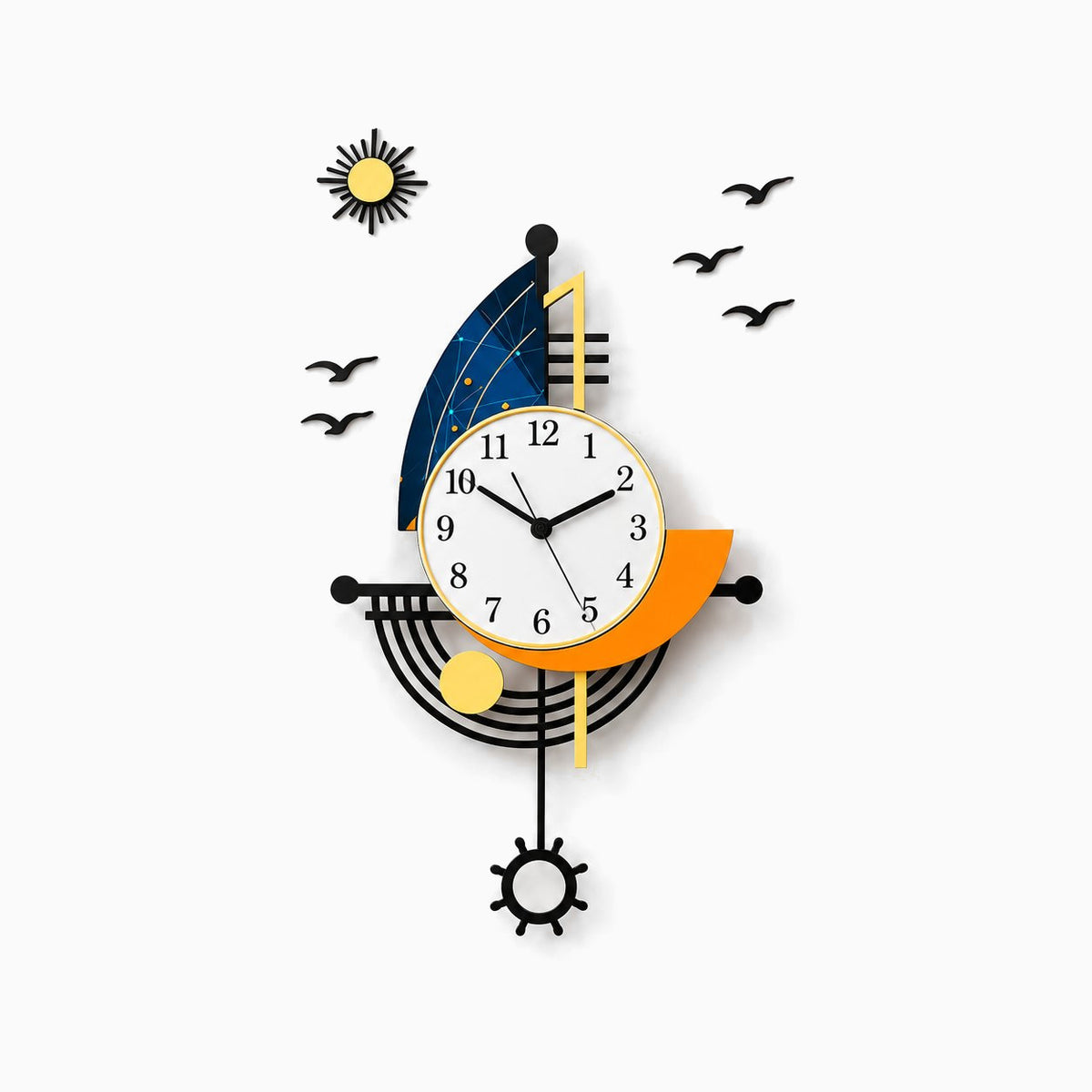 Horloge Murale Design Luxe Minimaliste 4