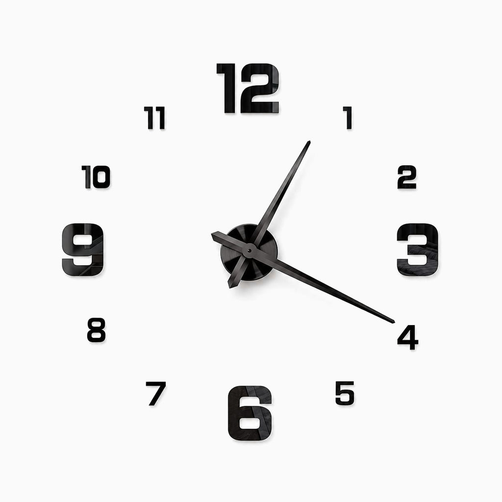 Horloge Murale Géante Miroir 3D 1