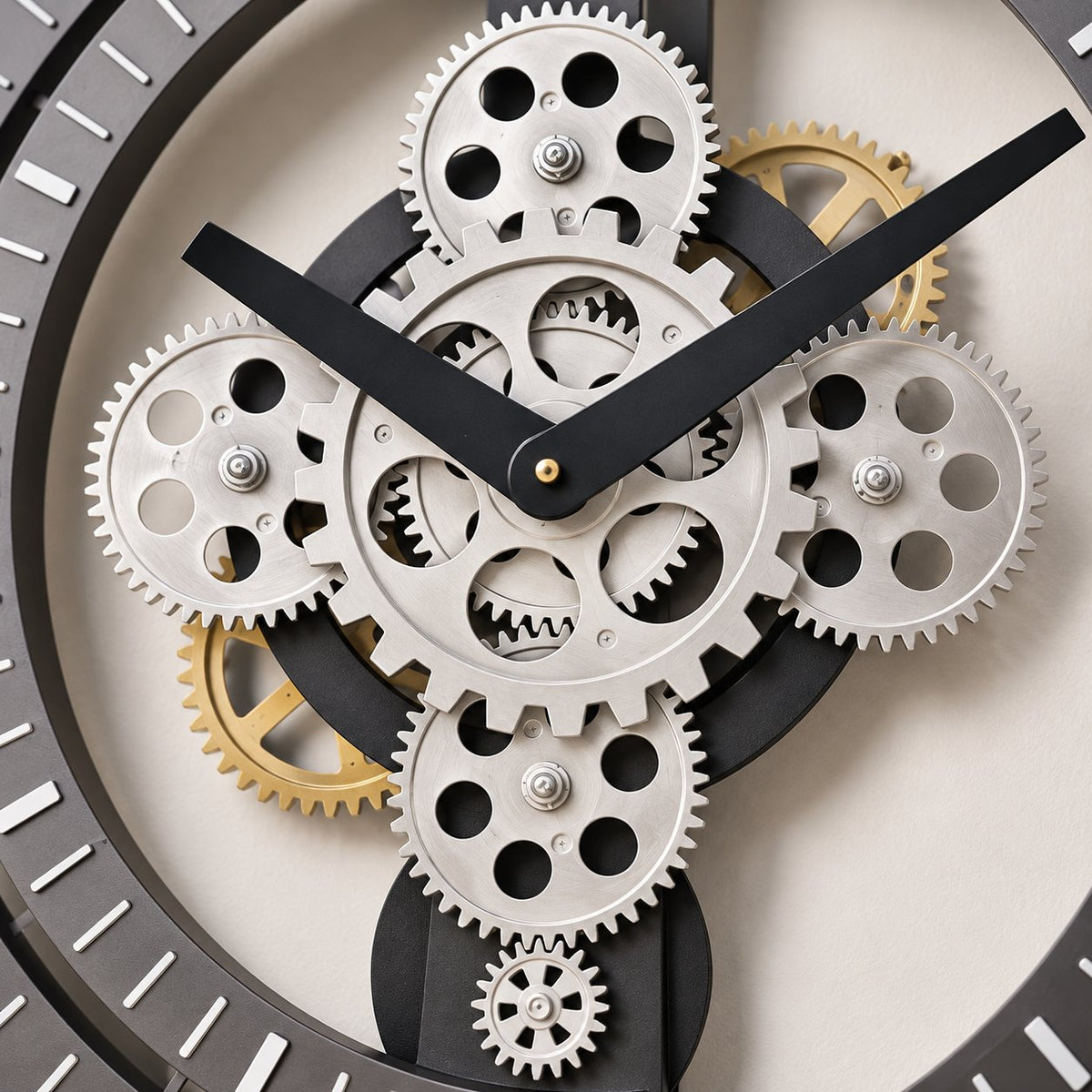Horloge Murale Industrielle Engrenage Silencieuse 5