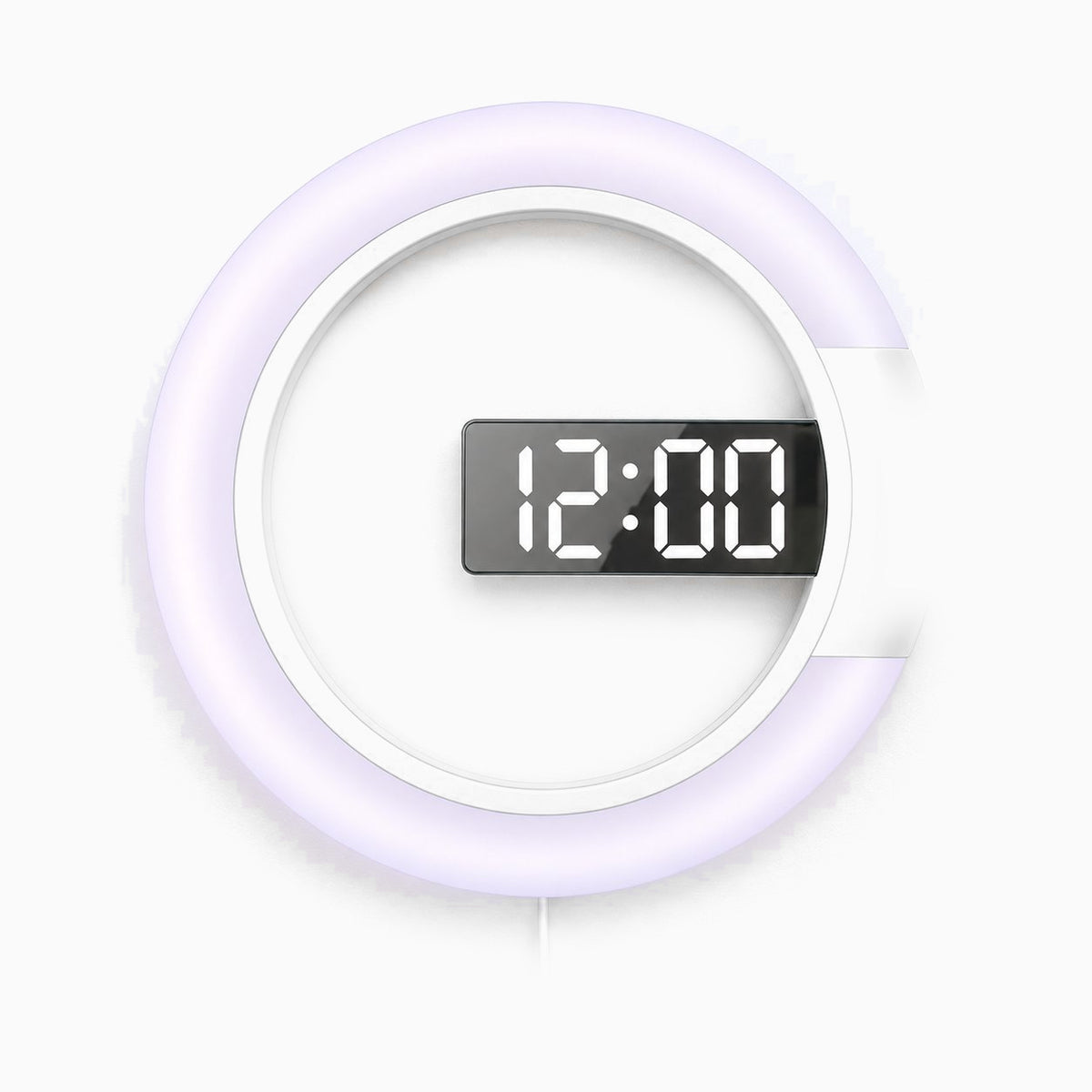 Horloge Murale LED Miroir Lumineuse 1