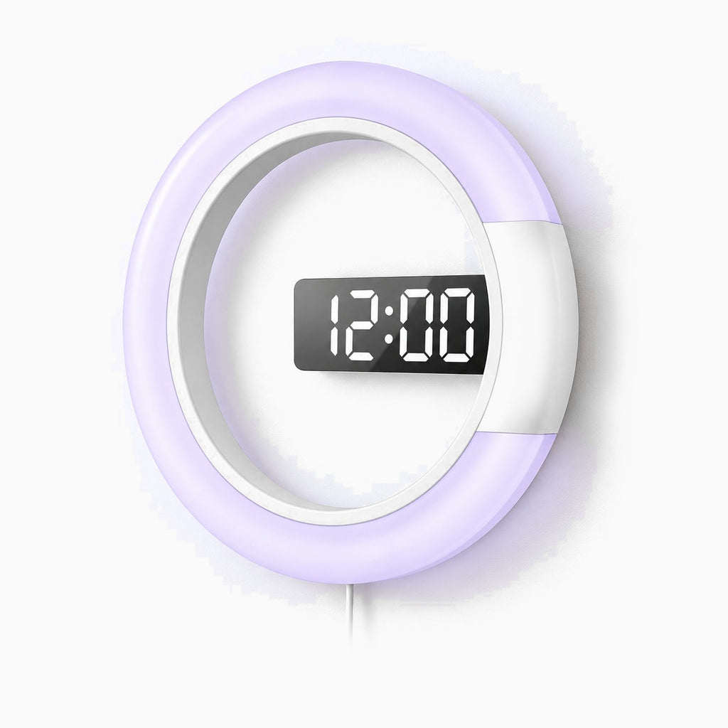 Horloge Murale LED Miroir Lumineuse 4
