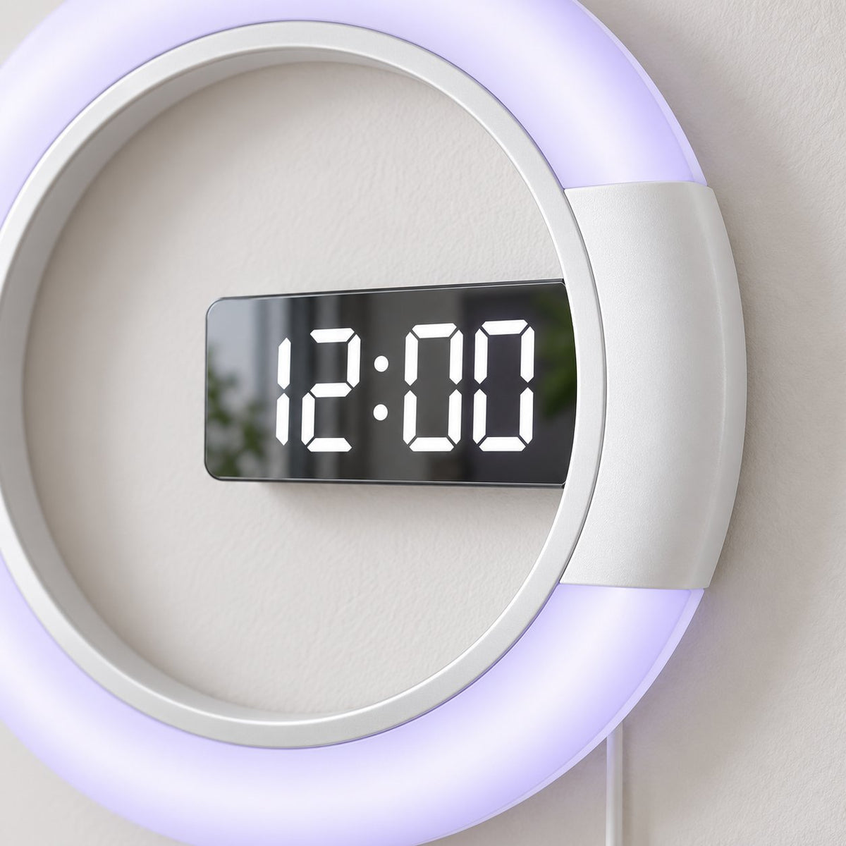 Horloge Murale LED Miroir Lumineuse 5