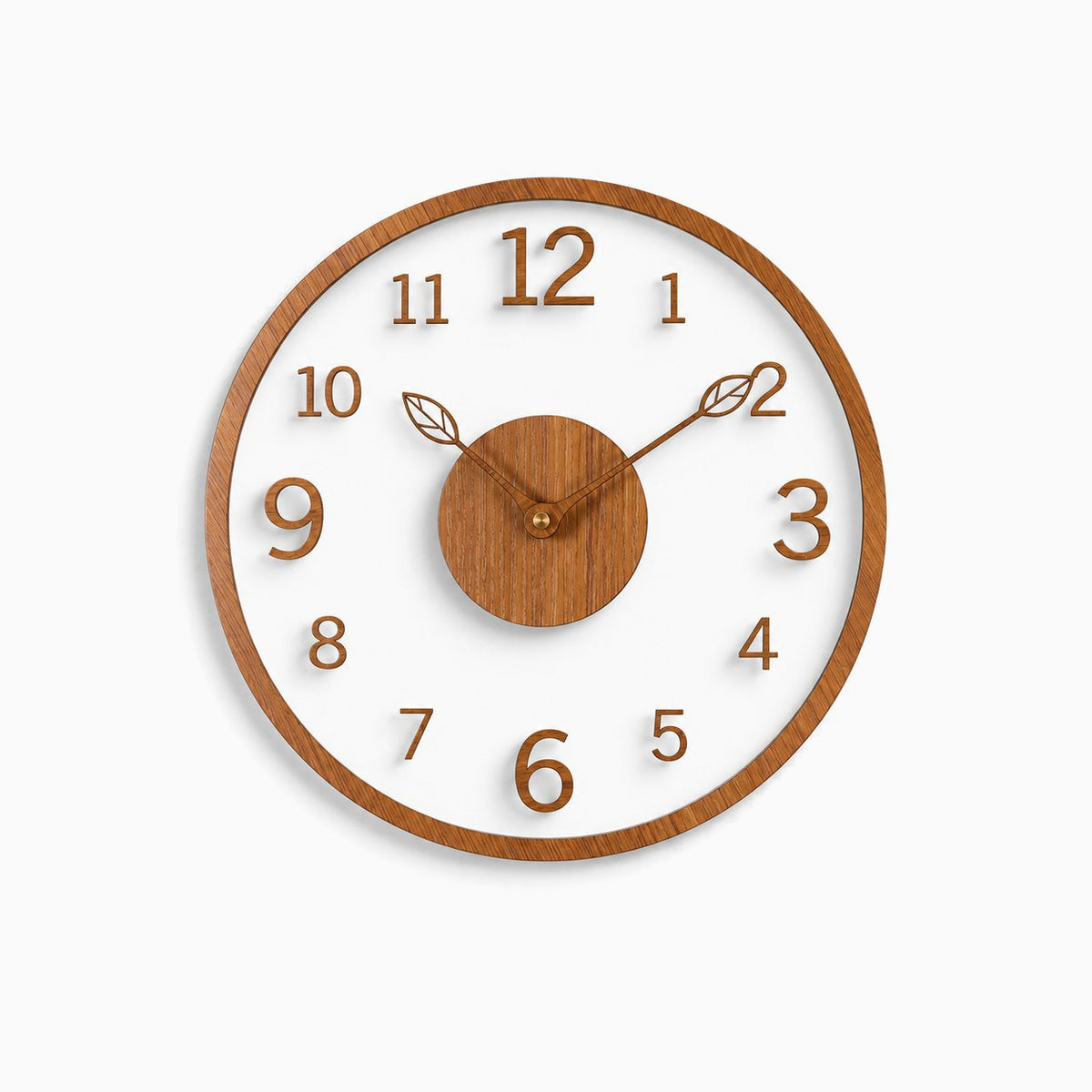 Horloge Murale Minimaliste Bois Silencieuse 1