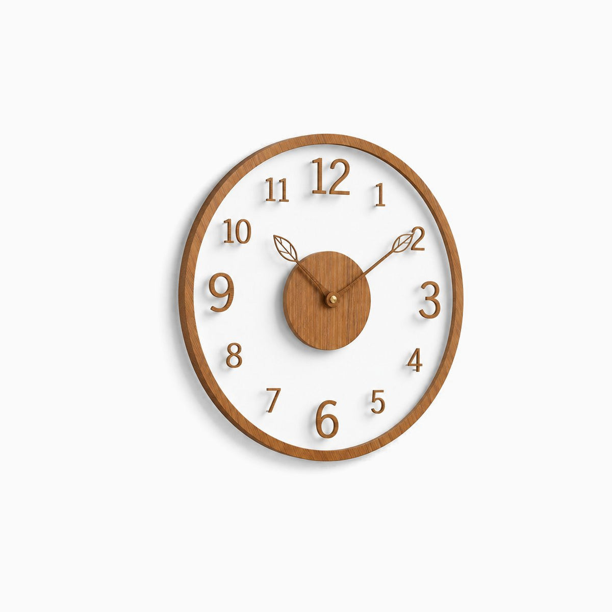 Horloge Murale Minimaliste Bois Silencieuse 4