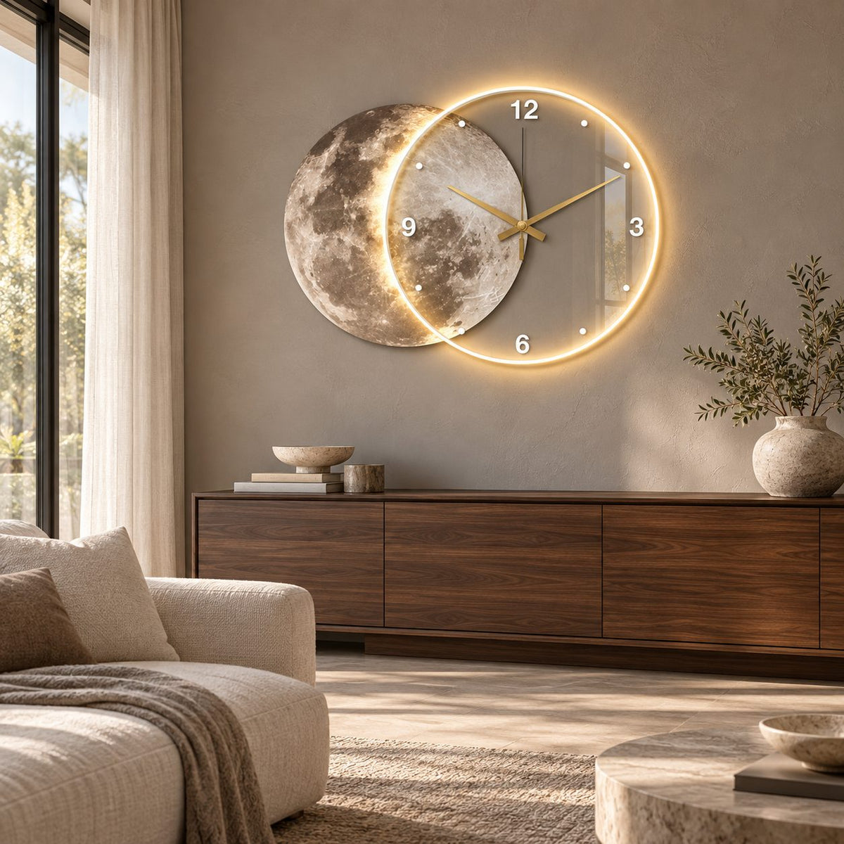 Horloge Murale Moderne Salon 3