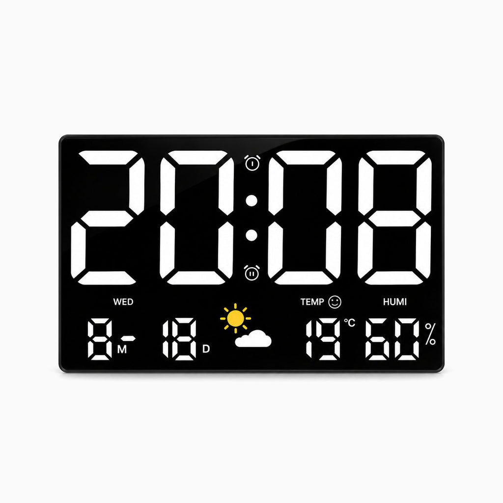 Horloge Murale Numérique LED Réveil 1