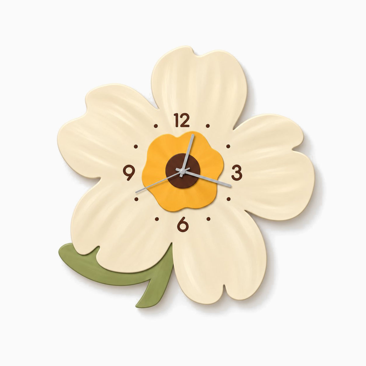 Horloge Murale Silencieuse Fleur 1