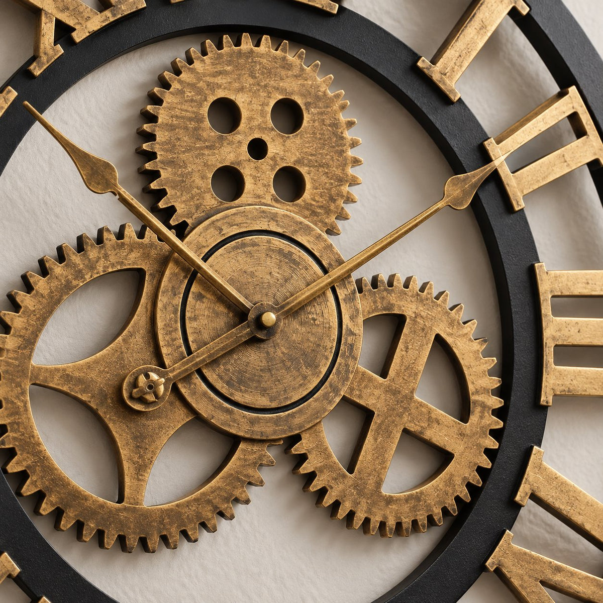 Horloge Murale Vintage Engrenage Silencieuse 5