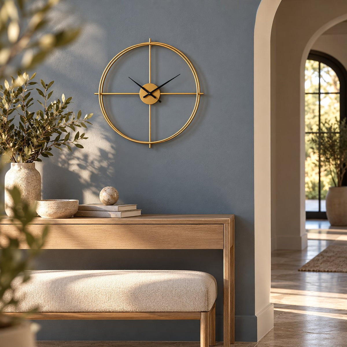 Horloge Murale Vintage Industrielle Silencieuse 2